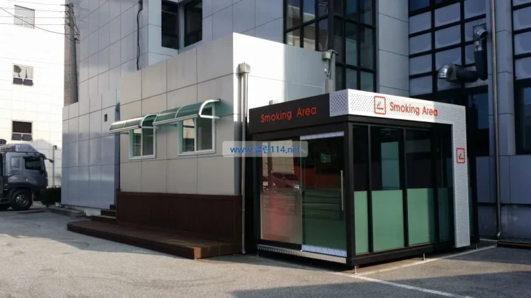 강원도 정선군 흡연부스 설치사례