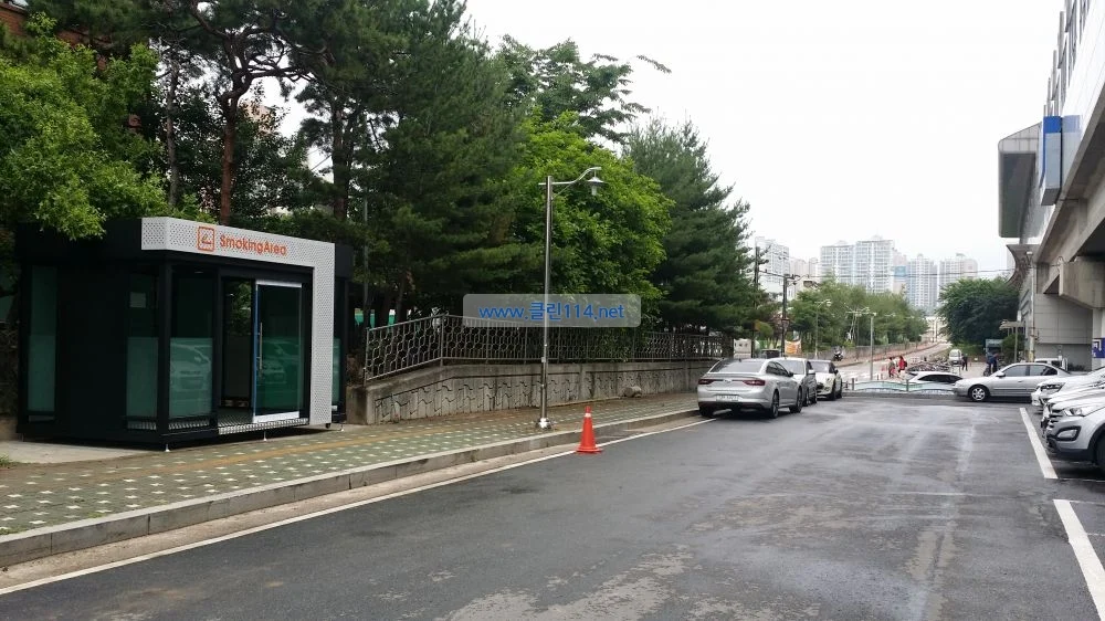 구리역 흡연부스 설치 사례